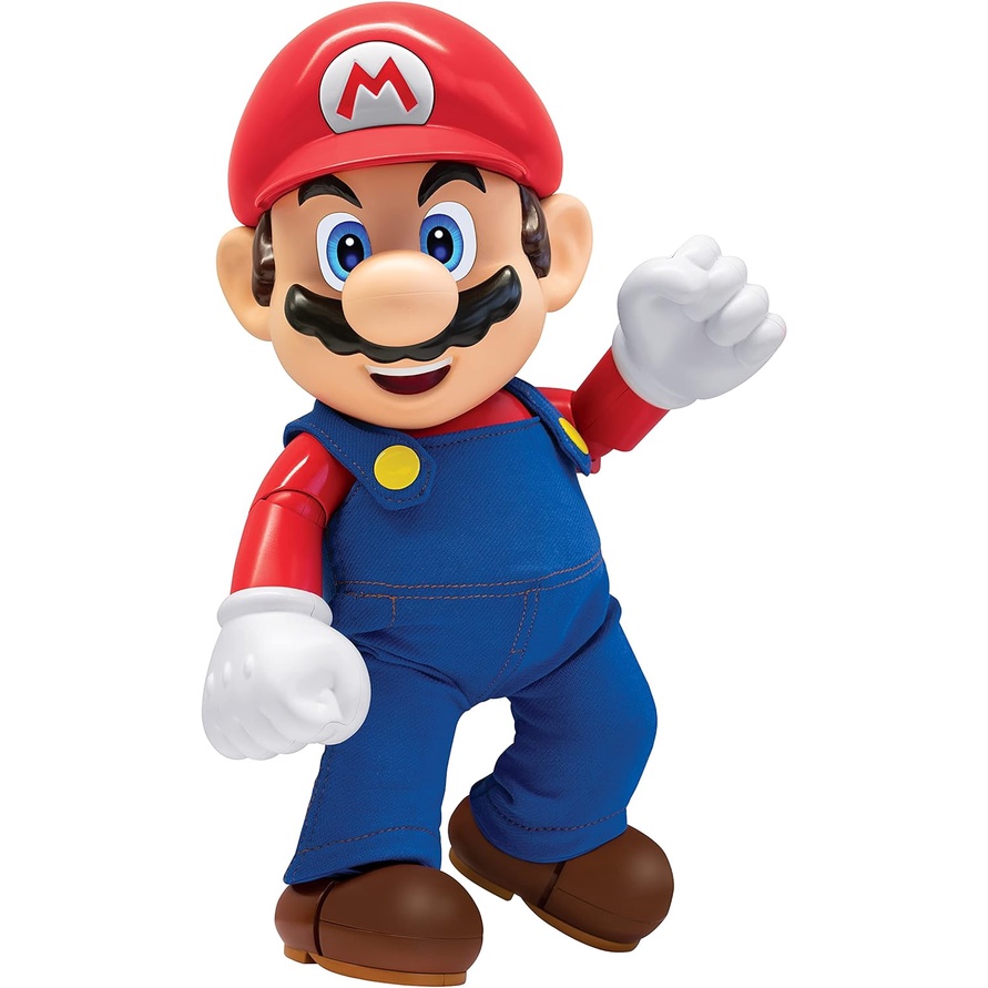 Boneco Super Mario Articulado Com Som 38cm de altura - Candide | Shopee ...