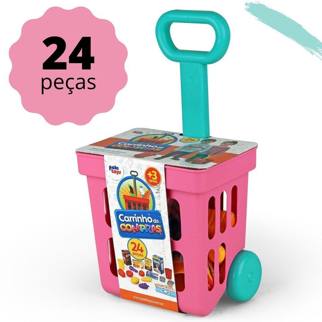 Carrinho de Compras Brinquedo Supermercado Vendinha Infantil | Shopee ...