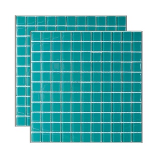 Pastilha Vidro Real 30x30cm Verde Paris