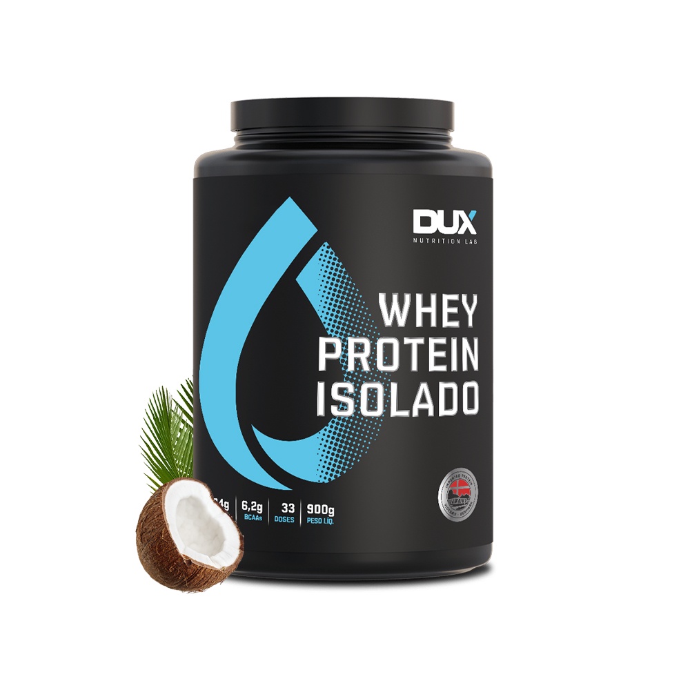 Whey Protein Isolado (900g) Coco Dux Nutrition
