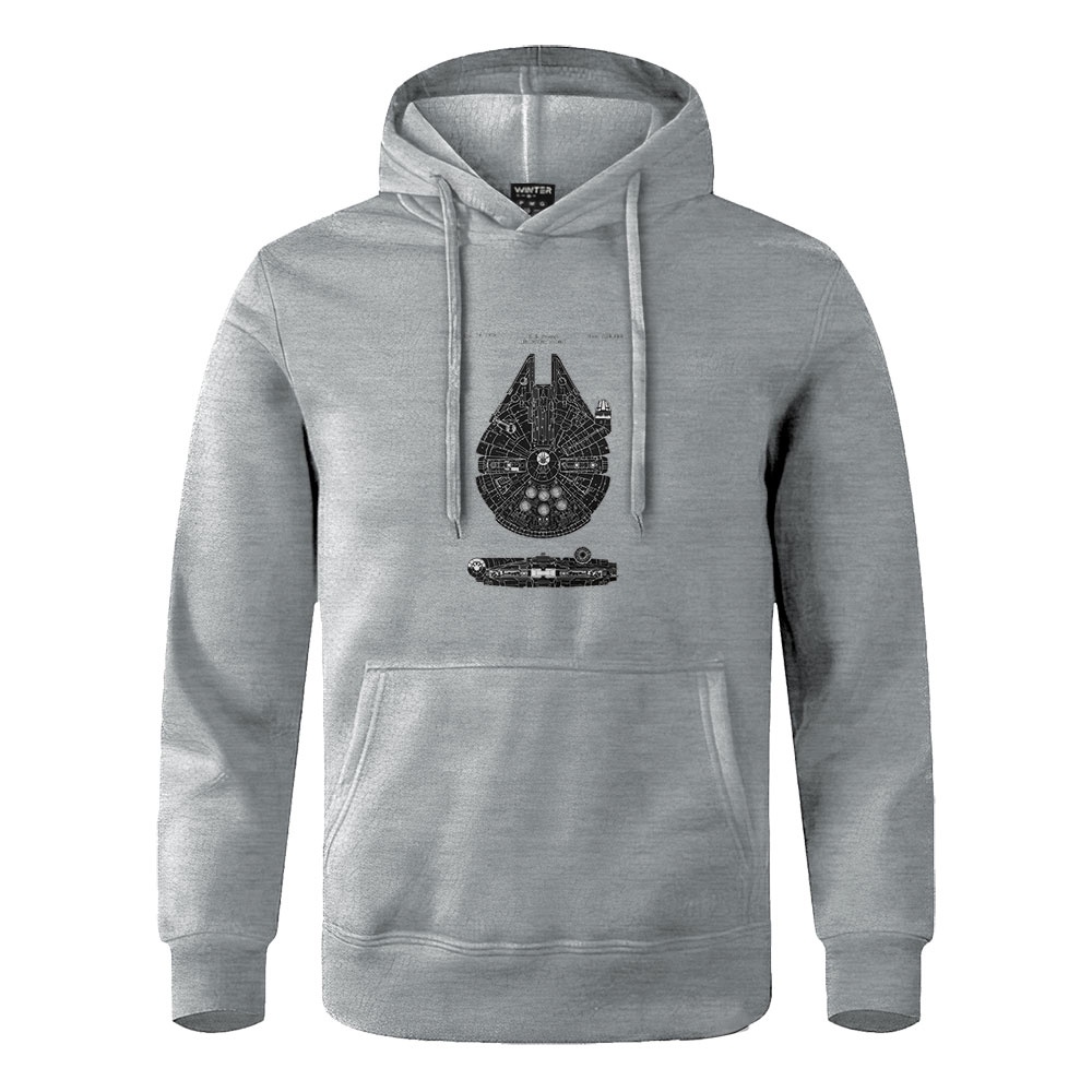 Moletom Masculino e Feminino Star Wars Mod 1 Com Capuz Tecido Blusa De Frio Plus size IJ1