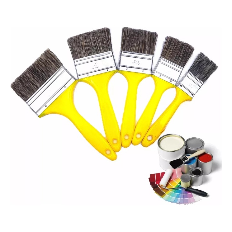 Kit Com 5 Trincha Pincel Para Pintura - Profissional | Shopee Brasil