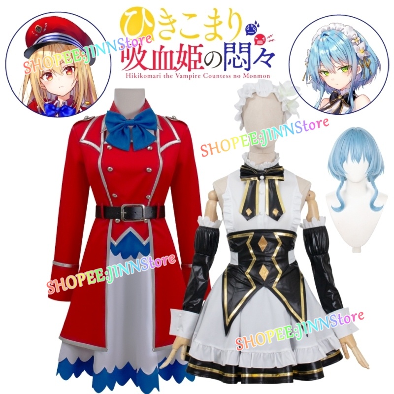 Fantasia de anime akashic, conjunto completo de cosplay com todos