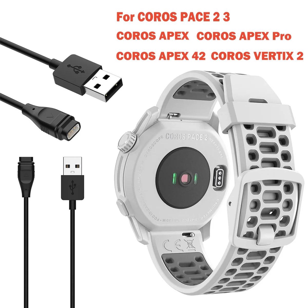 Cavo Di Ricarica USB Per Coros: Compatibile Con Pace 2, Pace 3, Apex, Vertix E Altri - 1 Metro, Materiale TPE Robusto - 2