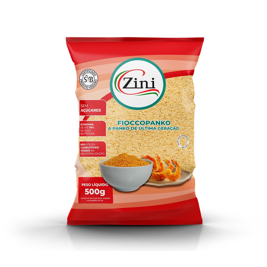 Farinha De Empanar Tipo Panko: Fioccopanko 500g - Zini