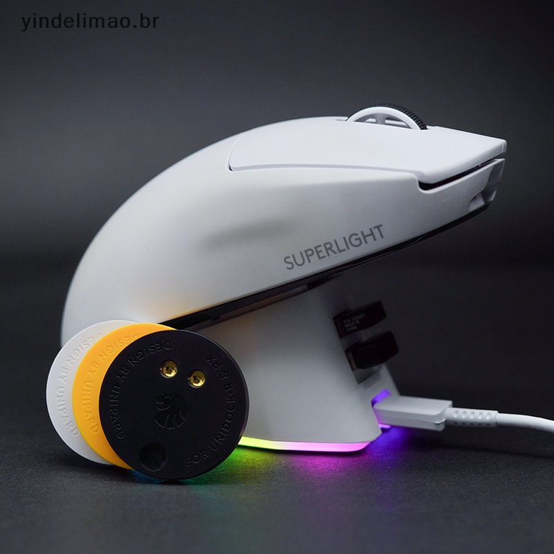 yindelimao Para Rato Logitech Mouse Carregador Sem Fio Base Do Módulo QI Logi G502 G703 G903 G Pro X GPW Acessórios BR