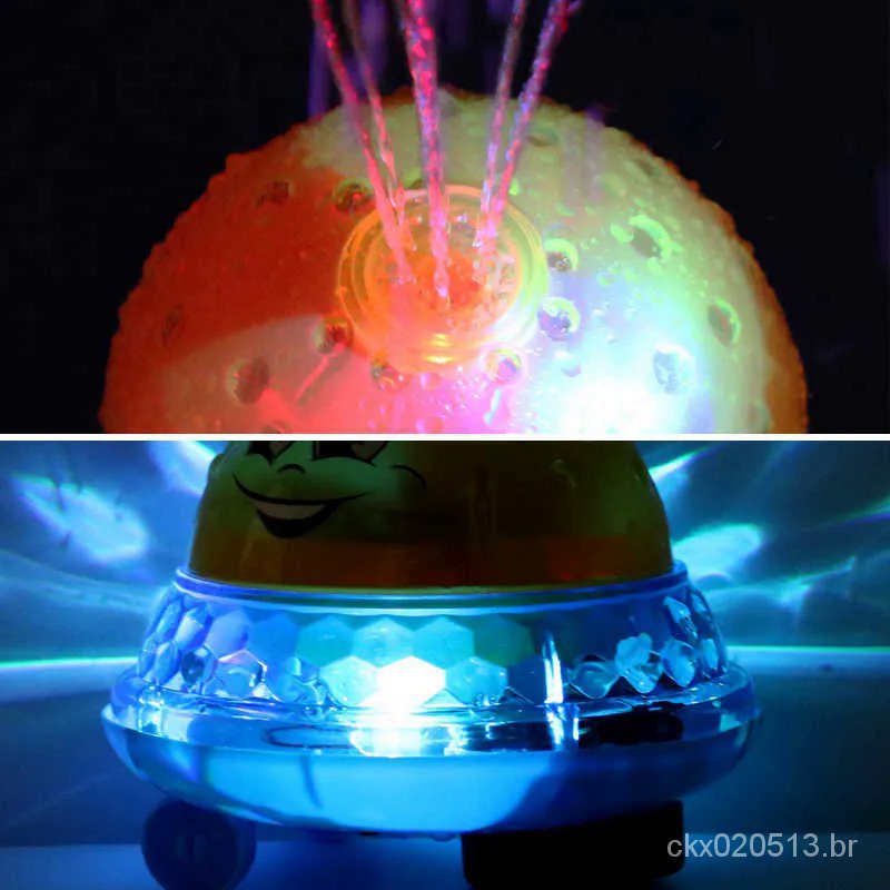 Engraçado infantil brinquedos de banho indução elétrica bebê bola sprinkler  com luz música crianças água jogar bola brinquedos de banho crianças  presentes - AliExpress