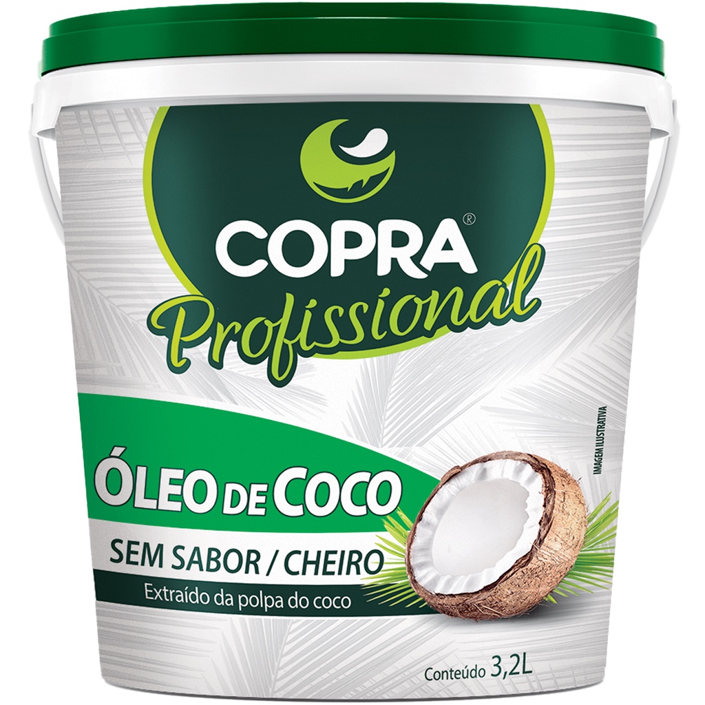 Óleo de Coco sem sabor Balde 3,2kg - Copra