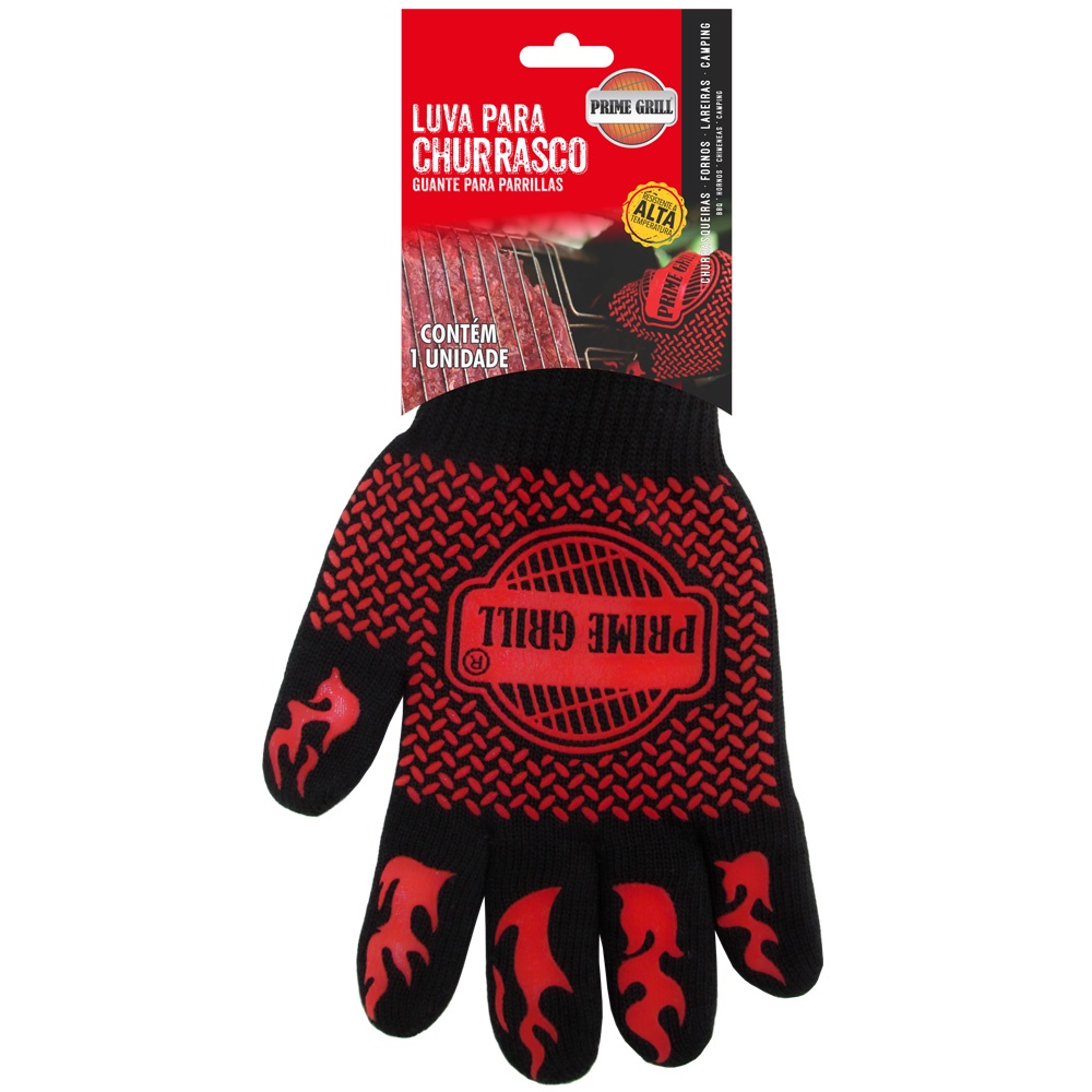 Luva Térmica Para Churrasco Forno Alta Temperatura Cozinha Prime Grill ...