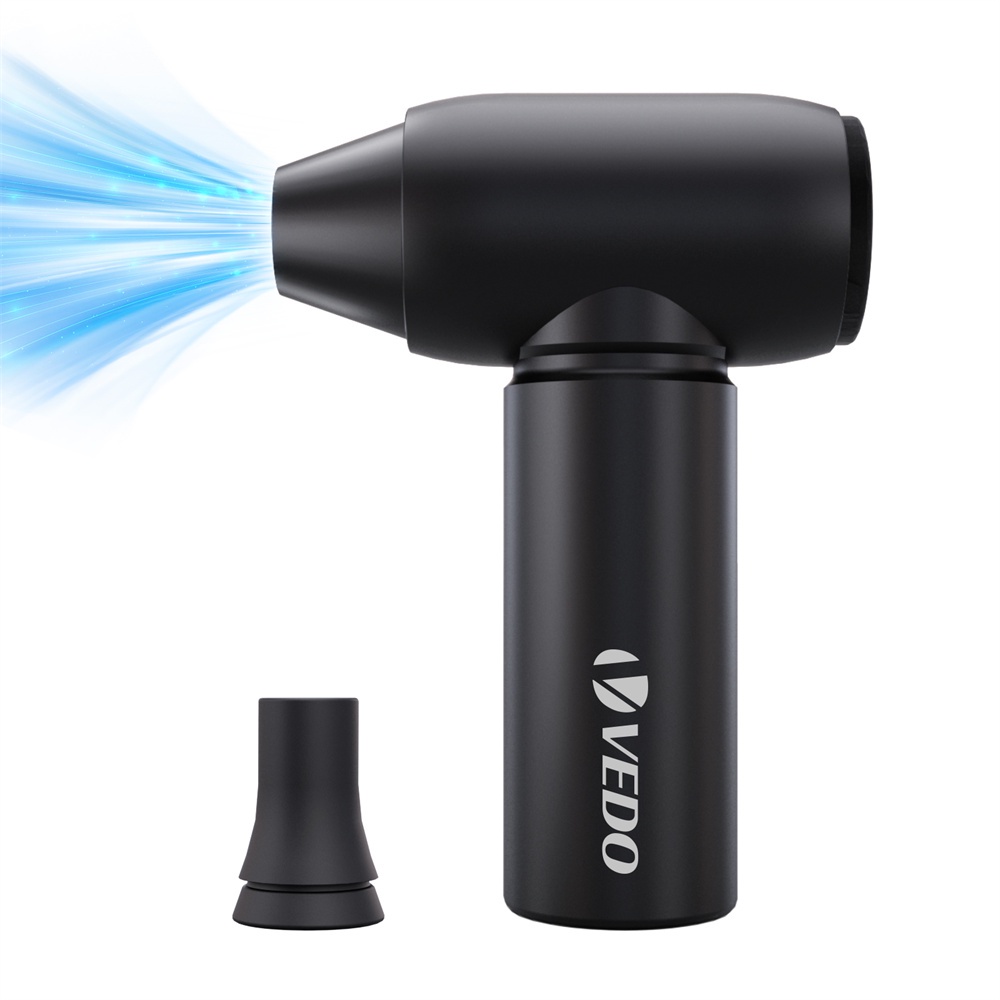 Vedo Jetfan Compressed Air Duster Electric Air Dust Blower Portable Cordless Computer Keyboard Cleaner for PC Car 87000rpm