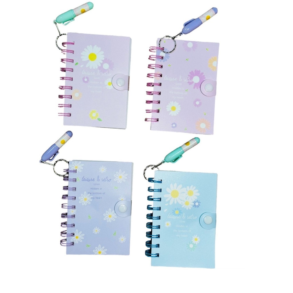 Caderno De Anotações Com Caneta - Coleção Floral 70 Páginas