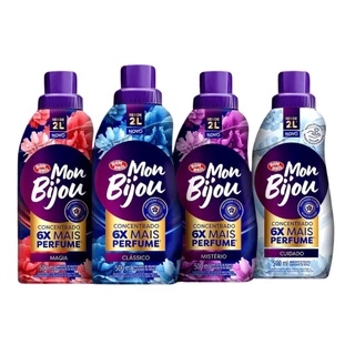 Amaciante Concentrado Diversas Fragrâncias Mon Bijou 500Ml