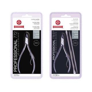 KIT ALICATE CUTICULA 722+778EP MUNDIAL MANICURE PROFISSIONAL