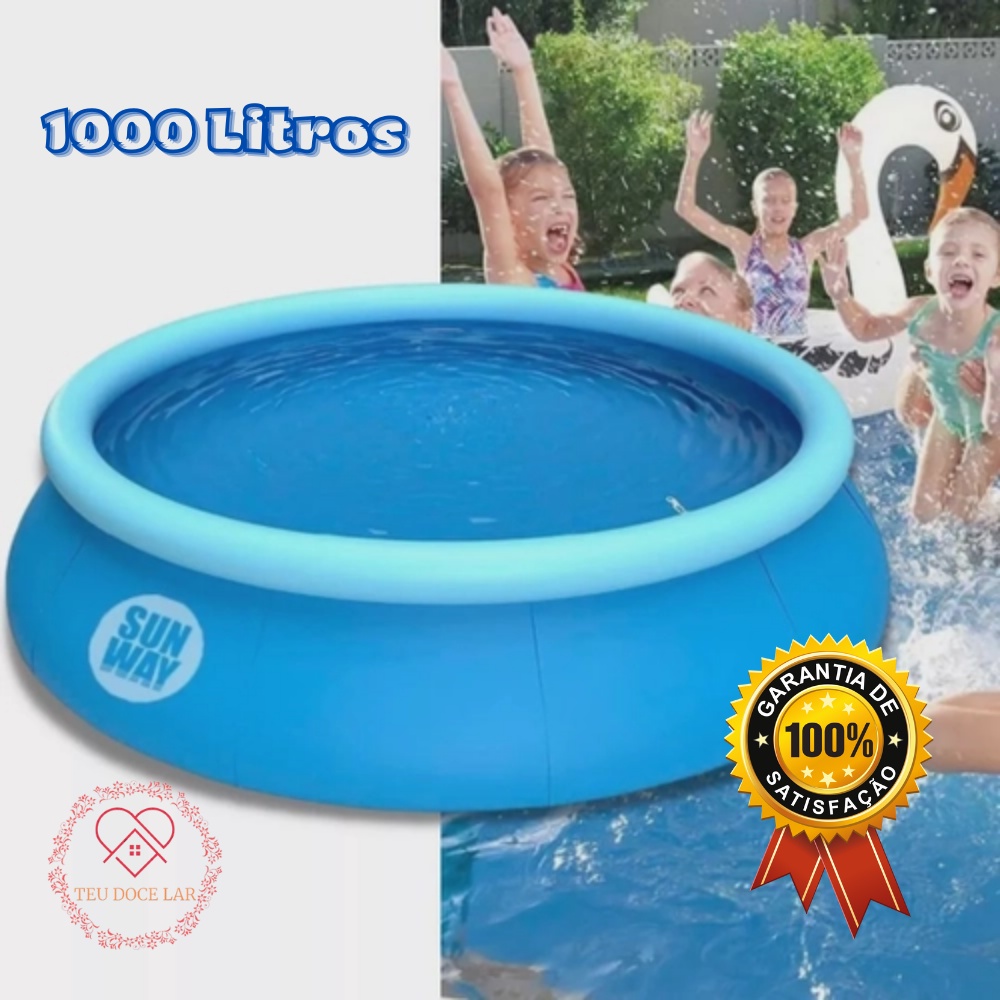 Piscina Inflável 1000 Litros SunWay | Shopee Brasil
