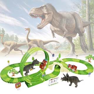 Pista Dinossauro Com Looping Luz E Acessórios KPD-070 Castela Brasil