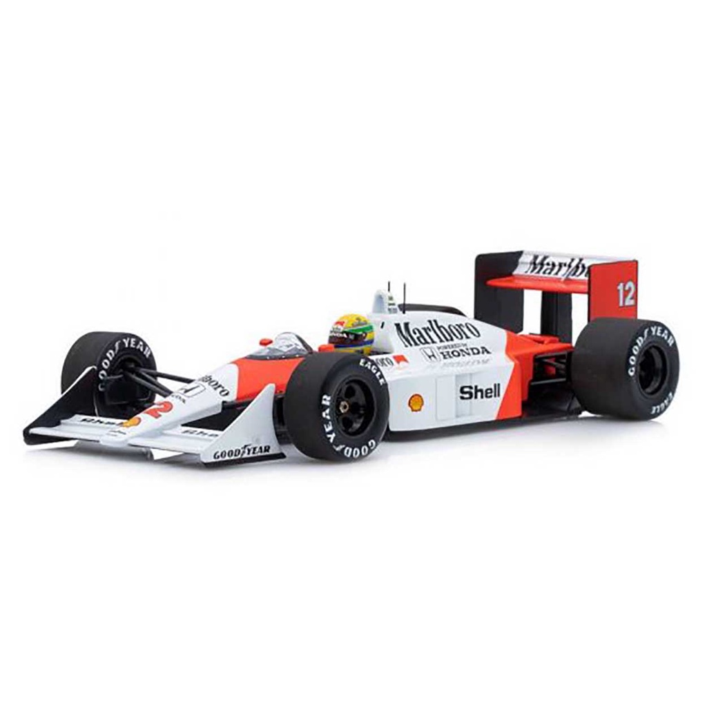 F1 Honda McLaren MP4/4 12 Ayrton Senna Campeão 1988 1/18