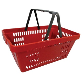 Cesta Plástica Amapá, Vermelha, para Supermercado