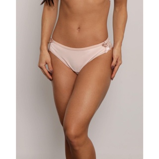 Calcinha Feminina Renda Fio Lacinho Bege