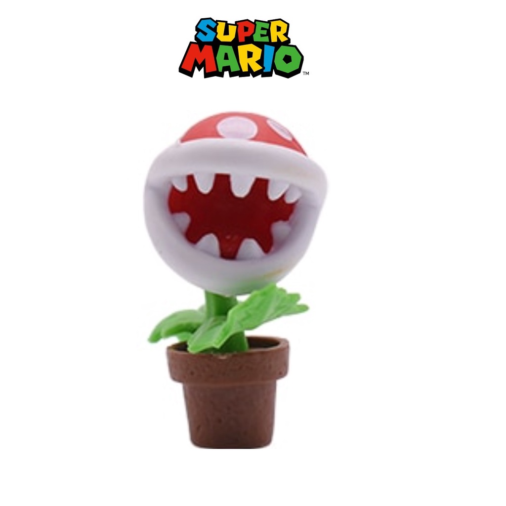 Planta Carnívora - Miniatura Super Mario Bros. - 6 cm - Boneco - Figura de Ação.