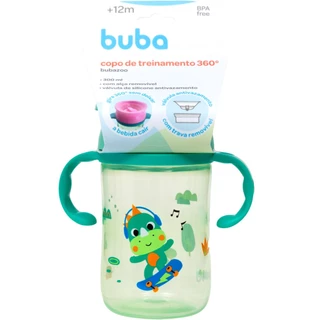 Copo De Treinamento 360° Bubazoo Dino 300ml 17006 Buba