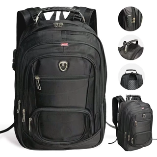 Mochila Bolsa Masculino Feminino Notebook Trava de Segurança com Senha Resistente a Água
