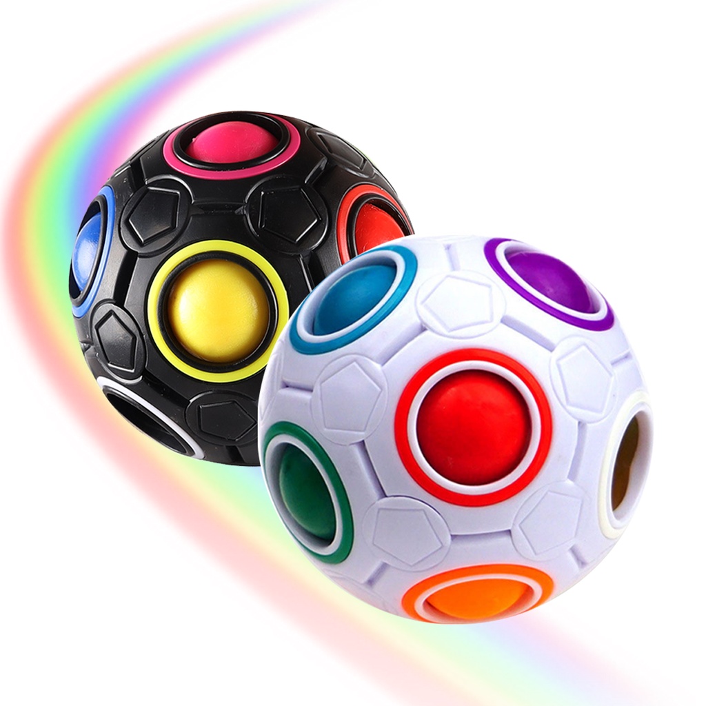 Bola de quebra-cabeça Rainbow Magic Ball Cube Fidget Sensorial
