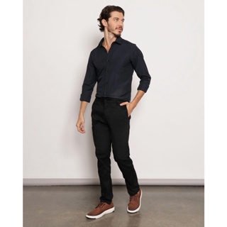 Calça Masculina Sarja Slim Preta