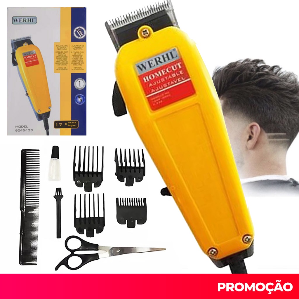 Máquina Cortador Cabelo Barbeador Aparador Profissional Quiriu 110/220v Inova wahl