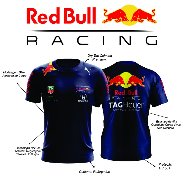 Camiseta Formula 1 Modelo Red Bull Azul F1 Shopee Brasil