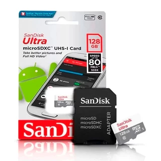 Cartão Memória Micro Sd Sandisk 128gb Classe 10 Ultra