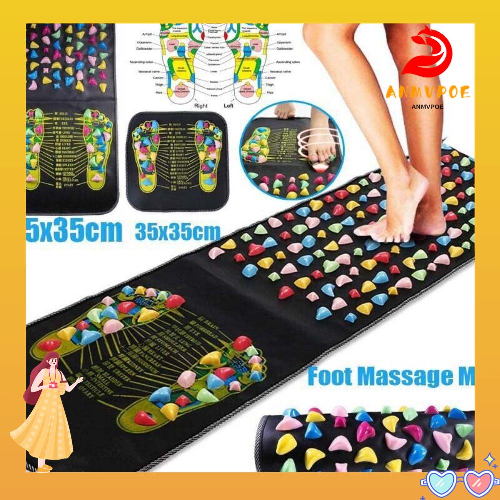 ANMVPOE Reflexologia Acupressão Alívio Da Dor Mat Massageador De Pés