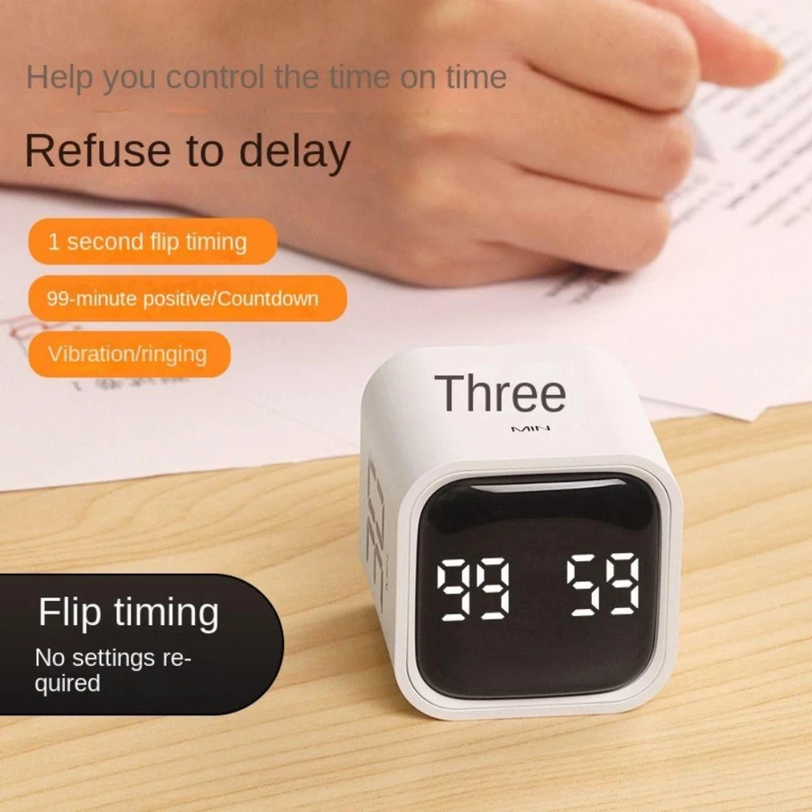 Temporizador De Modos Duplos Mais Limpo , Digital De Carregamento Usb-c Eficiente , Despertador Contador Led Cozinha — foto 3 de 3