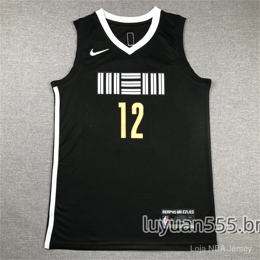 2023-24 season Camisa Memphis Grizzlies #12 Ja Morant De Basquetebol Black Swingman City Edition nba Jerseys