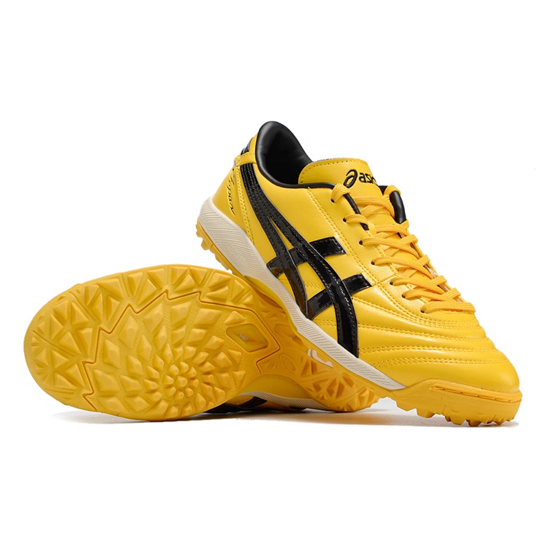 Tennis Chuteira De Society Bola de futebol C3FF-TF Sapatos De Futebol Masculino Amarelo Preto