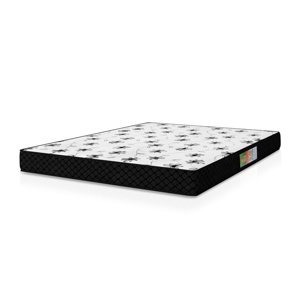 Colchão Casal Espuma 138x188x12cm Polar Branco / Preto