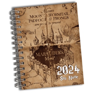 Agenda Diária Mini 2024 Warner Harry Potter Charms Spiral - PT 1 UN