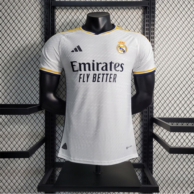 233/24 Real Madrid Home Edição De Jogador De Jersey De Futebol De Alta Qualidade