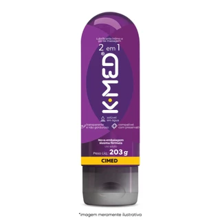K-Med 2 em 1 Gel de Massagem e Lubrificante Íntimo 203g