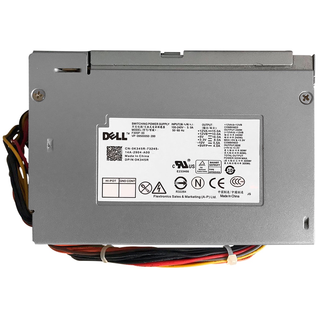 Fonte ATX Para PC Dell 980 780 Poweredge T110 II 305W