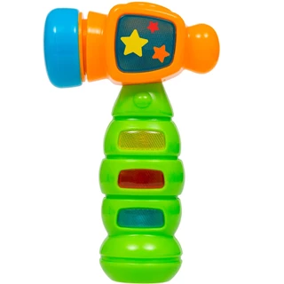 Brinquedo Martelo De Atividades Com Luz E Som Bebê Buba