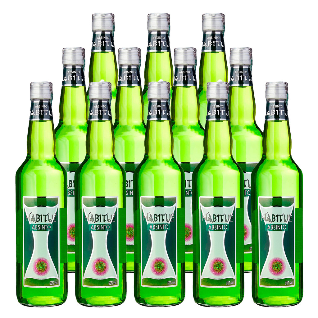 Licor Fino de Absinto Habitué 750ml 12 Unidades | Shopee Brasil