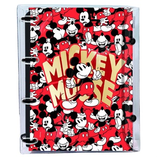 Fichário Mickey Universitário Cristal 192 folhas 10 divisórias