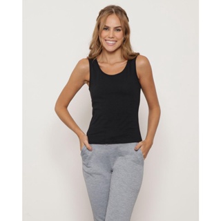 Regata Feminina Básica Preta
