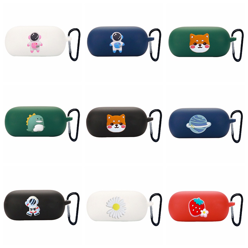 Para Anker SoundCore Space A40 Case Cartoon Funny Animal Silicone Cover Soft Shell Protect Caixa De Acessórios