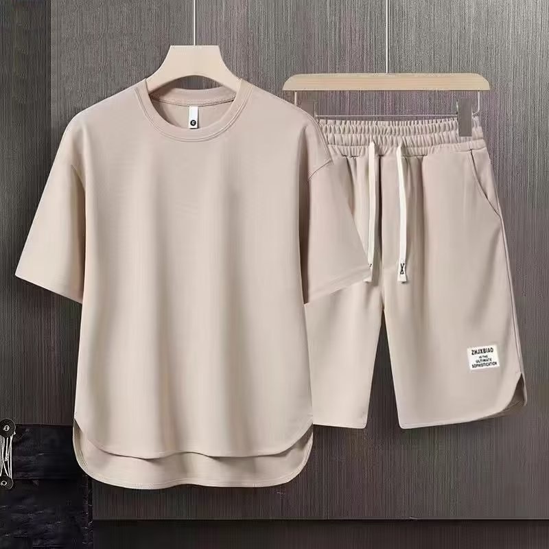 Conjunto De Moda Masculina Coreana De Duas Peças Camiseta De Verão De Manga Curta E Calções Loose Sets Roupas De Designer Masculino Fatos De Pista