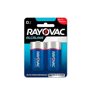 Pilha Alcalina grande com 2 unidades Rayovac