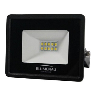 Refletor de LED Tech em Alumínio 10W Bivolt 3000K Blumenau