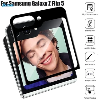 Para Samsung Galaxy Z Flip 5 À Prova De Choque Película Protetora Frontal Curva Transparente De Tela Anti-Riscos De Segurança