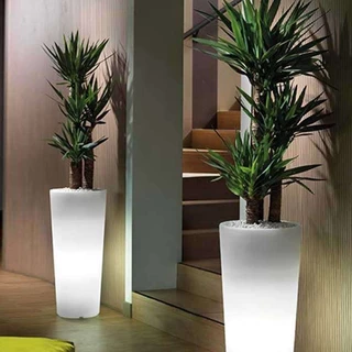 Kit com 2 vasos com LED Vaos Iluminados vaso para decoração 28x38 e 38x47