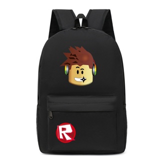 Jogo roblox ao redor do céu estrelado mochila de ombro para homens e mulheres bolsa de viagem bolsa de computador bolsa de estudante do ensino médio